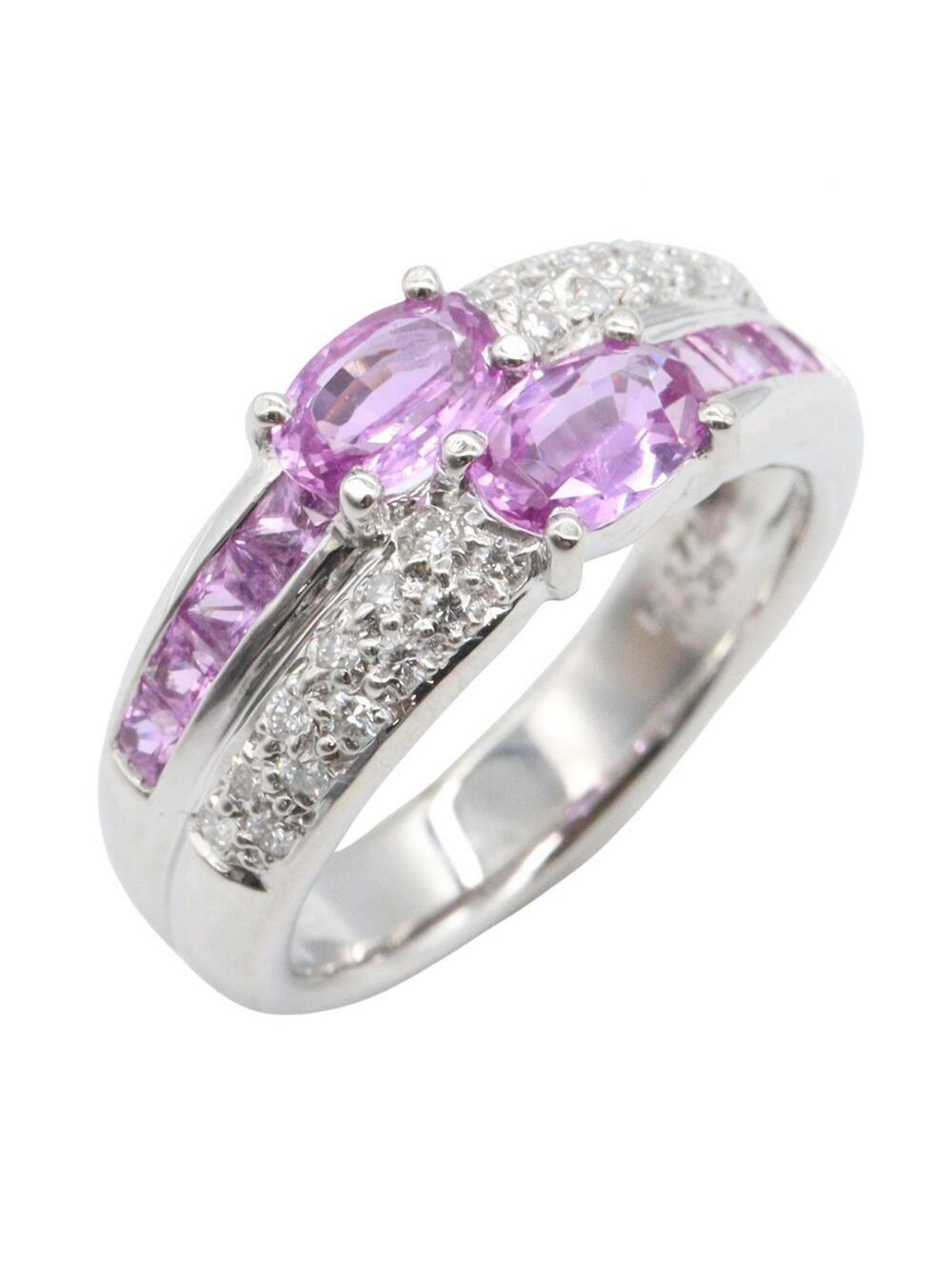 Jewelry Sapphire Diamond Ring Platinum #345771J12B